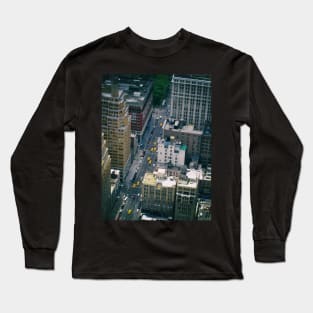 New York City traffic from Above Long Sleeve T-Shirt